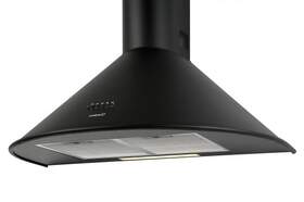 Campana Decorativa Q7760BK 02148402 - 645 m3/h, 71 dB, 3 Velocidades, Negro