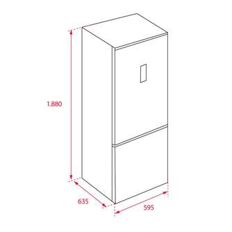 FRICOM. TEKA NFL345EX INOX 188x60  NF DSP 2051
