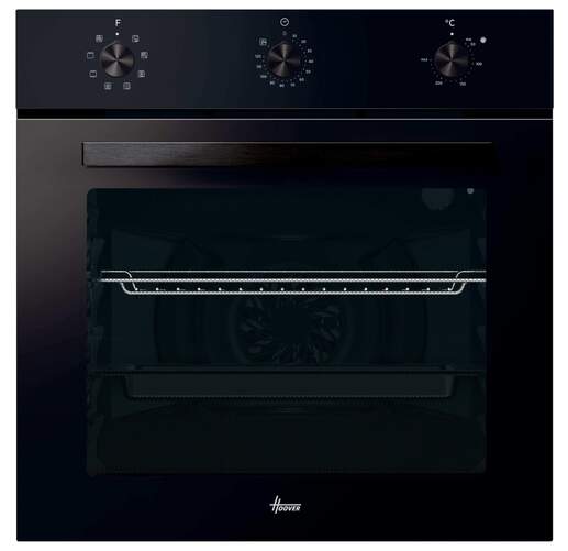 Horno Multifunci&oacute;n Hoover HOT1151BE - 70 L, Clase A+, 8 Programas, Negro