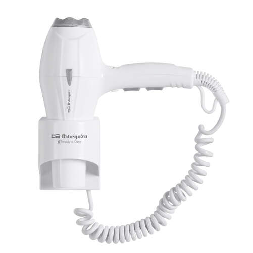 Secador Pelo Orbegozo SEH1800 - 1800W, Hotel, Motor AC, 2 velocidades, Blanco