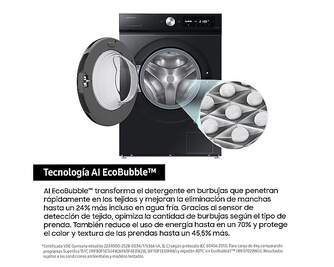 LVD. SAMSUNG WW11DB7B94GBU3 11KG 1400RPM NEGRO