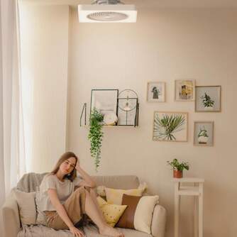 VENTILADOR TECHO U.BLUE SOLANO 7048W DC WIFI 48CM