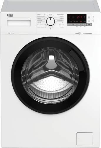 Lavadora Beko WTA 9715 XW - Clase A, 9 kg, 1400 rpm, 15 Programas, Vapor, ProSmart Inverter, Blanco
