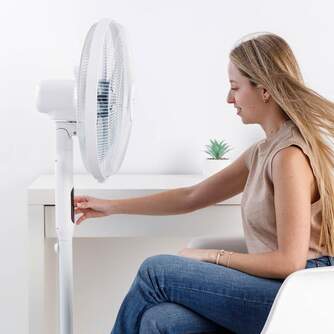 VENTILADOR PIE TAURUS ICE BRIS SIL 40CM MD DC 3EN1