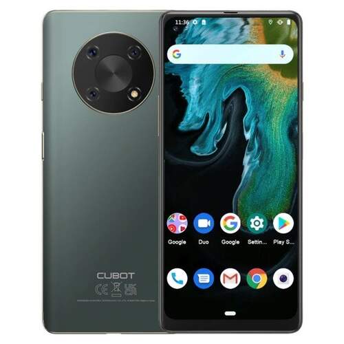 Cubot Max 3 4/64GB Verde - 6.95" HD+, 48+5/16Mpx, GPS, NFC, Android 11, 5000mAh