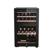 Vinoteca Haier HWS42GDAU1 - Clase G, 42 Botellas, 2 Zonas, Air Flow, Cristal Anti-UV, WiFi