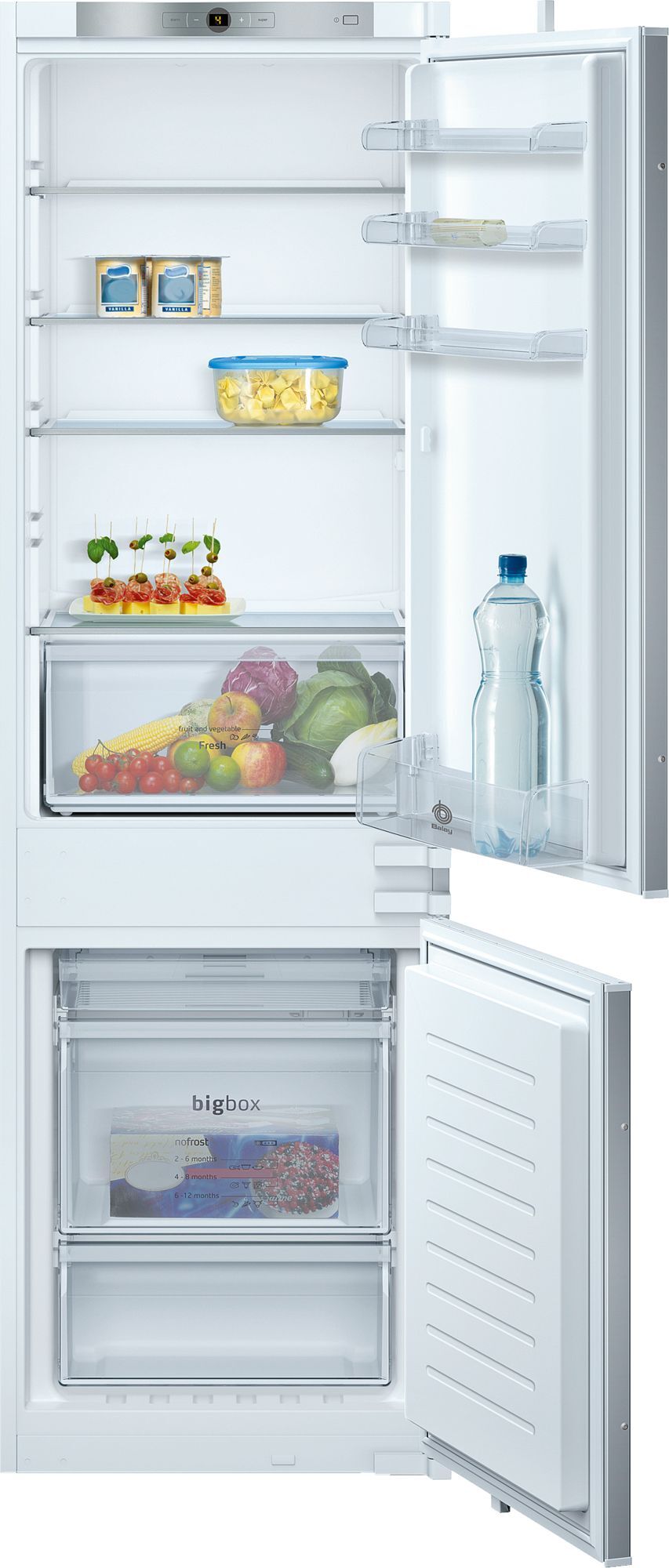 Frigorífico Integrable Balay 3KI7014F - A++, 178x56cm, Congelador NoFrost, Display LED, Blanco