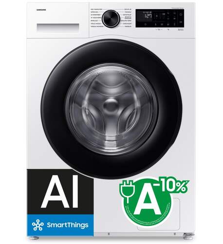 Lavadora Samsung WW11DG5B25AEEC - 11 kg, 1400 rpm, Clase A-10%, 11 programas, Blanco, 72 dB