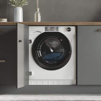 Lavadora Secadora Haier HWDQ90B416FWB-S A, Lava 9 Kg