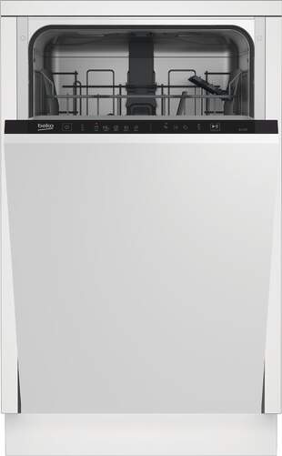 Lavavajillas 45cm Integrable Beko DIS35023 - Clase E, 10 Servicios, 11.9L, 5 Programas, LedSpot