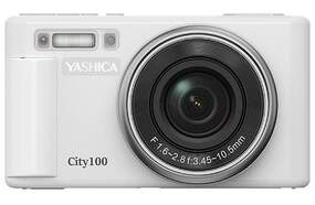 C&aacute;mara compacta Yashica YAS-DGC100-WH Blanca - Pantalla 2,8", conexi&oacute;n USB-C, zoom &oacute;ptico x3, 72 MP