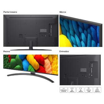 TV LG 43%%%quot; 43NANO81A6A UHD NANOCELL ALFA7 WEBOS25