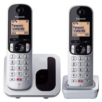 TELEFONO DECT PANASONIC KX-TGC252SPS GRIS Y NEGRO