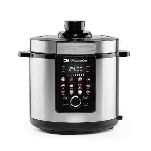 Olla a presi&oacute;n el&eacute;ctrica Orbegozo HPE6500 - 6 Litros, 1000 W, 12 Men&uacute;s de cocci&oacute;n, Programable