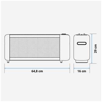RADIADOR MICA U.BLUE 4020B UCRM9003 1500W NGRO