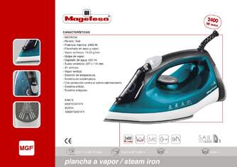 PLANCHA MAGEFESA MGF6234 2400W CERAMICA