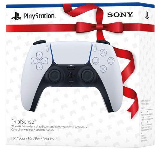 PlayStation 5 Mando Sony PS5 inalámbrico - DualSense, Blanco, Caja Regalo