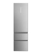 Frigor&iacute;fico Combi Haier HTW7620ANMG - 3 Puertas, 414 L, 200x60x67 cm, No Frost, Clase A, Inox