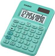 Calculadora Casio MS-7UC-GN Verde - 10 dígitos, Batería LR54