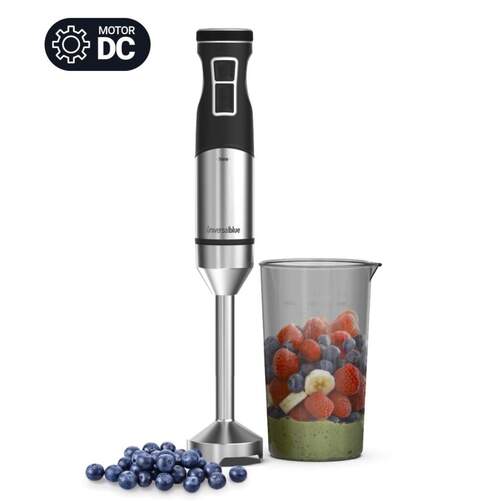 Batidora Universal Blue Twisty 7070X - 1000 W, 9 Velocidades, 75 dB, Inox, Negro