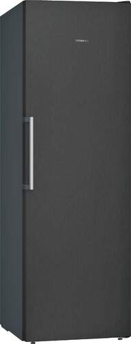 Congelador vertical Siemens GS36NVXEV - Clase E, 186x60 cm, 242 litros, No Frost, Negro
