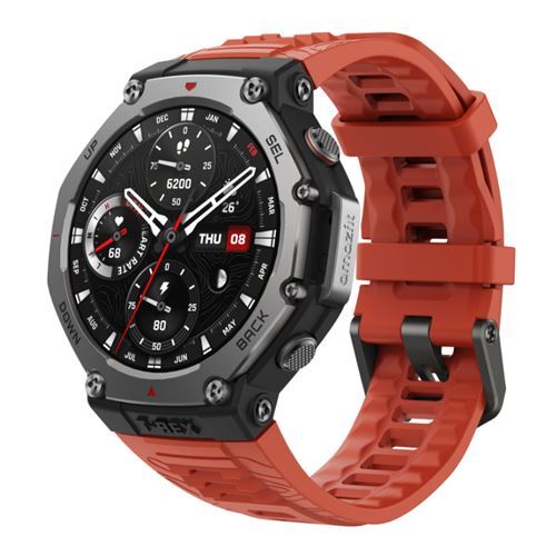 Smartwatch Amazfit T-Rex 3 Lava Red - 1,5", AMOLED, 27 días aut., mapas y navegación, privacidad