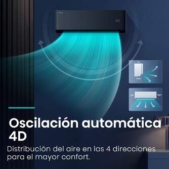 ACON.SPLIT HISENSE HB25XU0B A /A WIFI NEGRO ACON.SPLIT HISENSE HB25XU0B A /A WIFI NEGRO