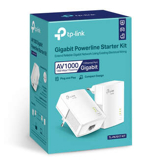 ADAPTADOR PLC TP LINK POWERLINE AV1000 CABLE