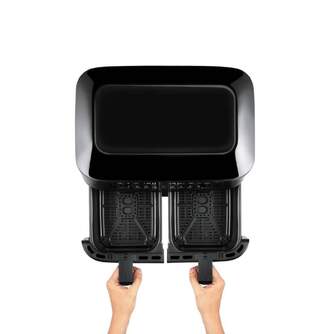 FREIDORA AIRE FLAMA 698L 8L DOBLE 2x4L VENTANA