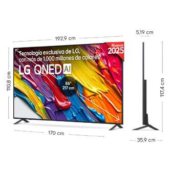 TV LG 86%%%quot; 86QNED82A6B UHD QNED ALFA7 WEOS25