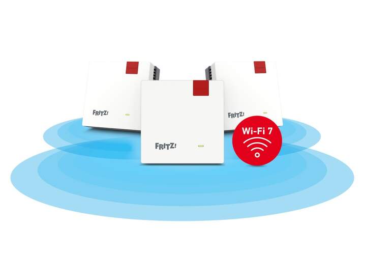 Punto de Acceso Fritz! Mesh Set 1700 pack de 3 - Wi-Fi 7, 3600mb/s, Doble banda (2,4 GHz / 5 GHz)