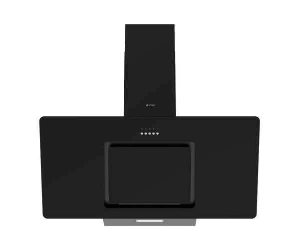 Campana decorativa Artica AVERTIKA90CN - 60 cm, 620 m3/h, Luz LED, 3 Velocidades, Clase C, Negra