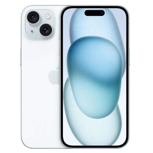 Apple iPhone 15 512 GB Azul - 6,1", 5G, Cámara dual 48 Mpx, Chip A16