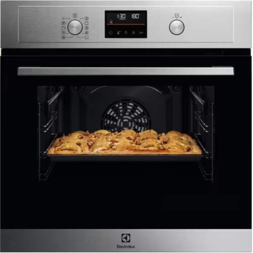 Horno Pirol&iacute;tico Electrolux EOH4P56BX - 65 L, Clase A+, Autolimpieza, mandos escamoteables, Inox
