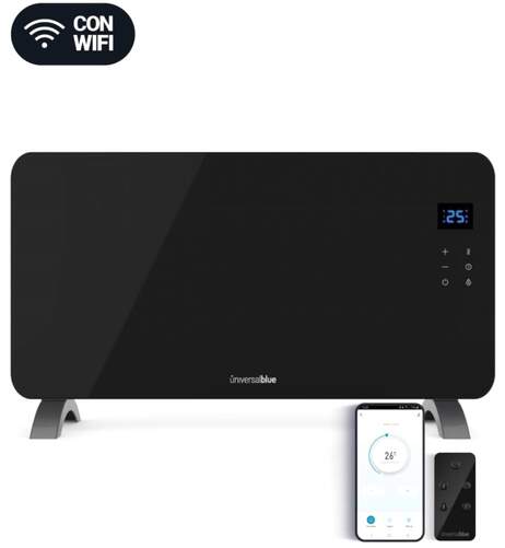 Placa calefactora UniversalBlue Conta 5015B UCP9906 - 1500W, negro, Wi-Fi