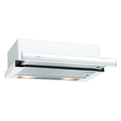 Campana Telescópica Teka TL6310W - 60cm, 332 m3/h, Doble Turbina, 2 Velocidades, Blanca