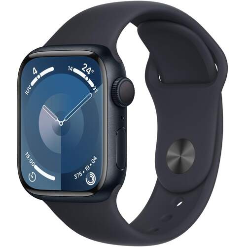 SmartWatch Apple S9 MR8W3QL/A - 41 mm, Negro, Bluetooth 5.3