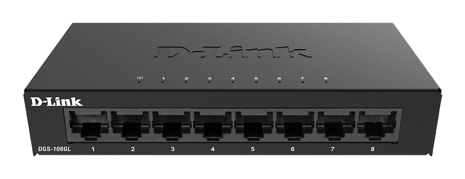 Switch D-Link DGS-108GL - 8 Puertos Ethernet Gigabit 1000mbps, Plug&Play