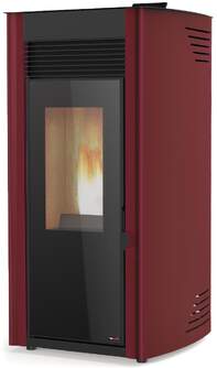 ESTUFA A PELLET RED POD FIRST 12KW BORDEAUX (CANAL