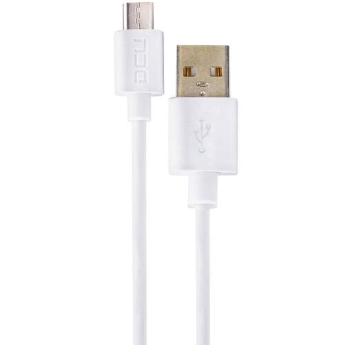 Cable DCU Micro USB a USB A - 1 metro, Blanco