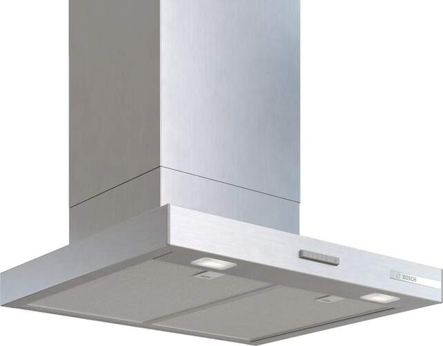 Campana decorativa de pared Bosch DWB65CC30 - 60 cm, 3 velocidades, m&aacute;x extracci&oacute;n 594 m3/h, Inox