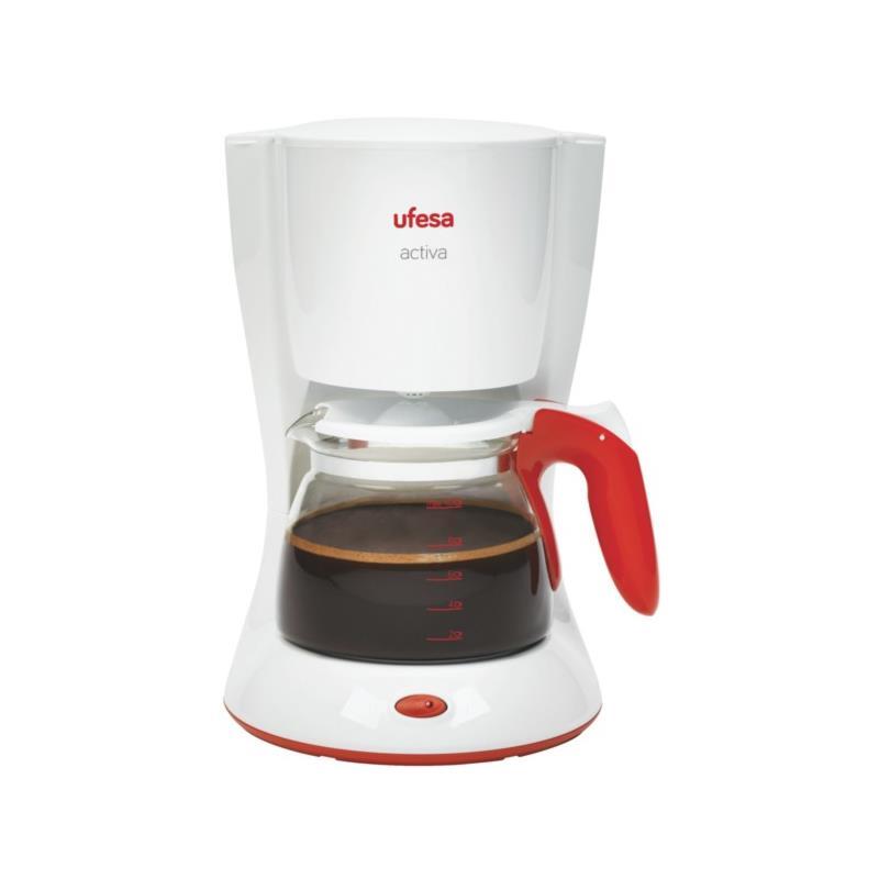 Cafetera de goteo Activa Ufesa CG7223 - 10/15 Tazas (1.25L) Tazas, 1000W