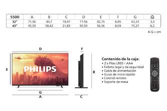 TV PHILIPS 32%%%quot; 32PHS5500 HD PIXEL PLUS DOLBY AUDIO