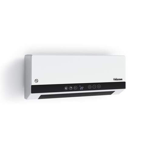 Calefactor Pared Tristar KA-5210 - 2000W, Temporizador, Mando Distancia, Cerámico, IP22