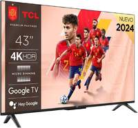 TV TCL 43" LED 43P61B - 4K Ultra HD, Google TV, ATV 11.0, HDR10