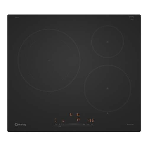 Placa Inducci&oacute;n Balay 3EB965MH - 3 Zonas, 60 cm, 17 Niveles, 7400 W, Negro Mate