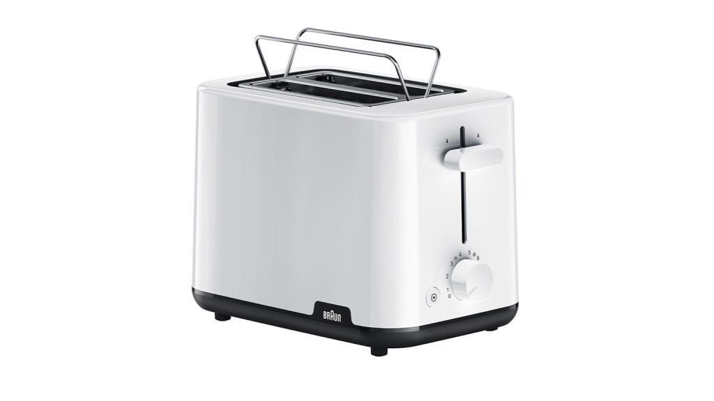 Tostadora Braun HT1010WH - 900W, 2 Ranuras