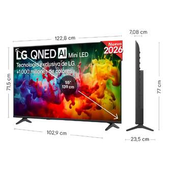 TV LG 55%%%quot; 55QNED70B6C UHD QNED MINILED A7 WEBOS26