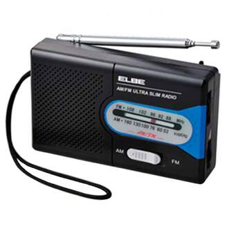 RADIO PORTATIL ELBE RF-55 NEGRA, AM/FM