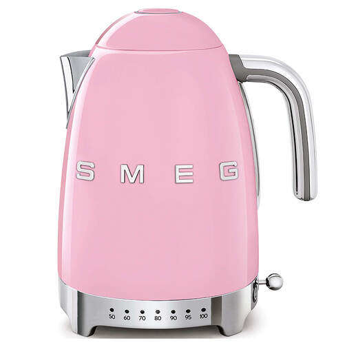 Hervidor Eléctrico SMEG KLF04PGEU - 2400 W, 1,7 L, Inox, Rosa